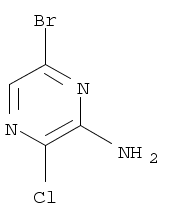 3-Chloro-6-bromopyrazin-2-ylamine